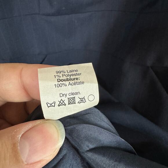 J.Crew Suiting Navy Blue Sleeveless Sheath Dress Size 2 - Picture 7 of 7